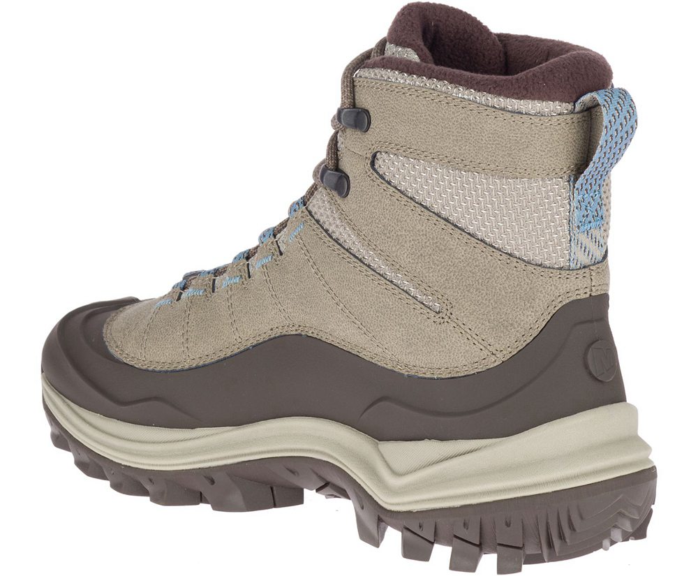 Merrell Boots Grey - Thermo Chill Mid Shell Waterproof - Womens 21BVCTLUR